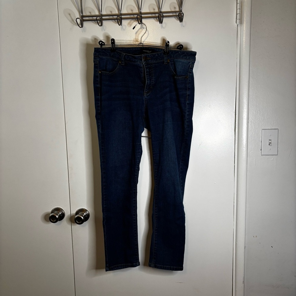 Measure & Made Classic Blue Skinny Ankle Jeans - Picture 6 of 13